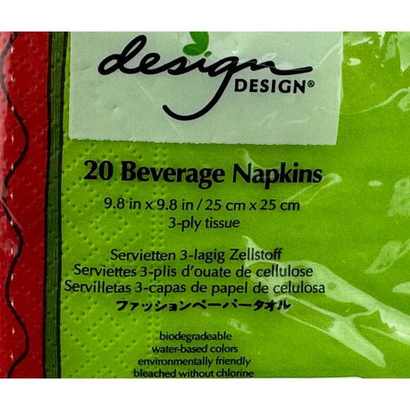 NWT Is it January Yet? Santa Christmas Napkins 3 ply Design Design 20 pack - Picture 3 of 3